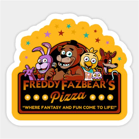 Five Nights At Freddys Logo Pc Sticker Teepublic