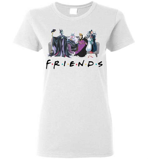 Disney Villains Friends Womens T Shirt