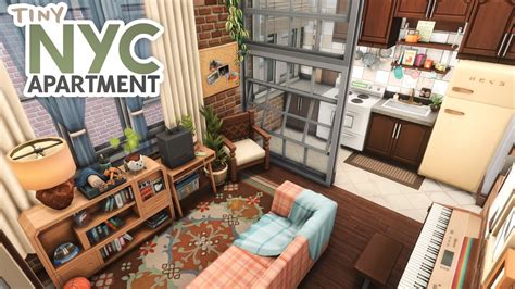 Tiny New York City Apartment The Sims 4 Speed Build Apartment