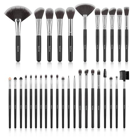 makeup brush set solve 32 pieces professional makeup brushes wooden handle cosmetics brushes