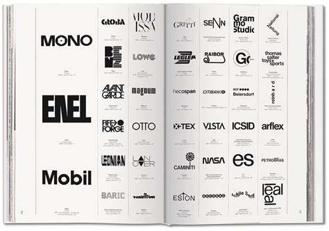 An Open Book With Many Different Types Of Logos