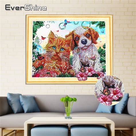 Evershine Dog Special Shape Diamond Painting Partial Diamond Embroidery