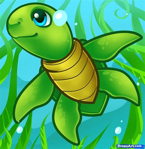 Cute Sea Turtle Drawing At Explore Collection Of