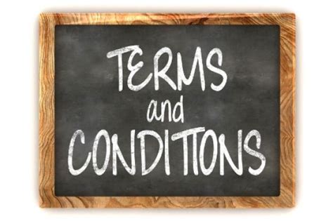 How to use in terms of in english speaking. Terms & Conditions - EVH