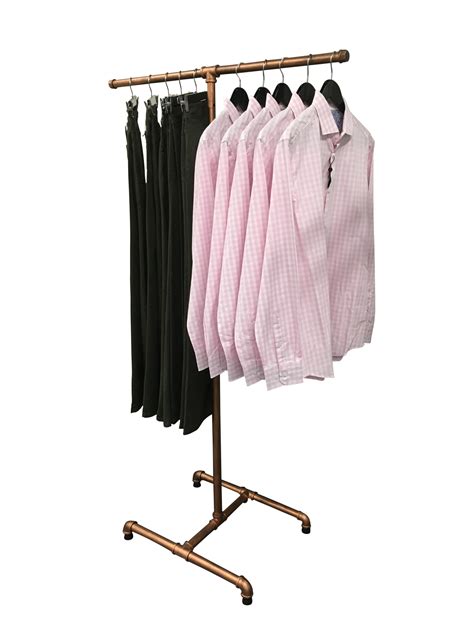 Rose Gold 2 Arm Clothing Rack Portable Rax And Dollies