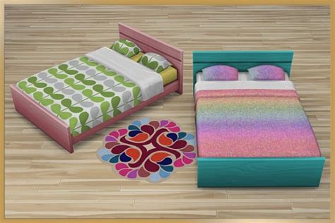 Blackys Sims 4 Zoo Bed Frame Bibi By Cappu • Sims 4 Downloads