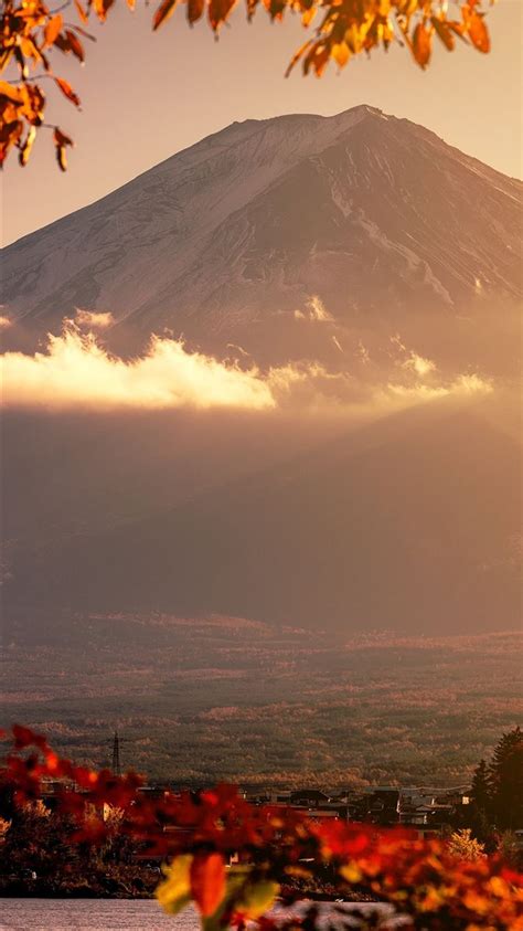 Mount Fuji Volcano Morning 5k Iphone 8 Wallpapers Free Download