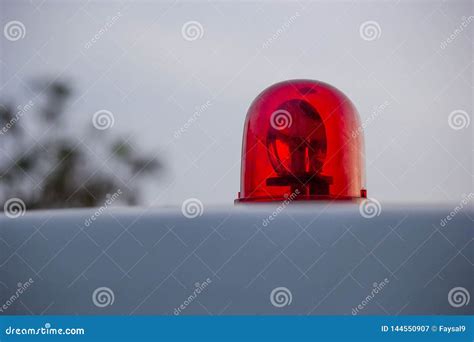 Sirena De La Ambulancia En Color Rojo Imagen De Archivo Imagen De