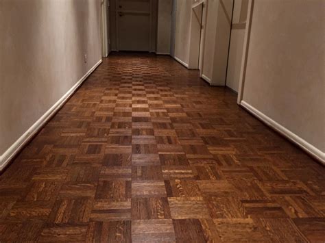 When installing parquet wood flooring tile, there are two installing parquet tiles in rows. Chicago Refinishing Hardwood Floor mosaic finger parquet ...