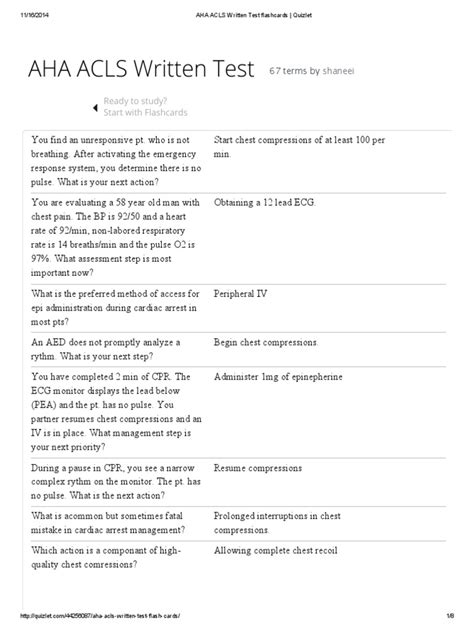 Acces pdf acls post test answer key indabook. ACLS Exam A | Cardiopulmonary Resuscitation | Cardiac Arrest