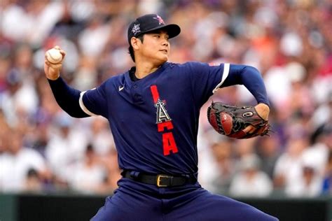 Mlb Ohtani Becomes 1st 2 Way All Star With Perfect 1st Inning The