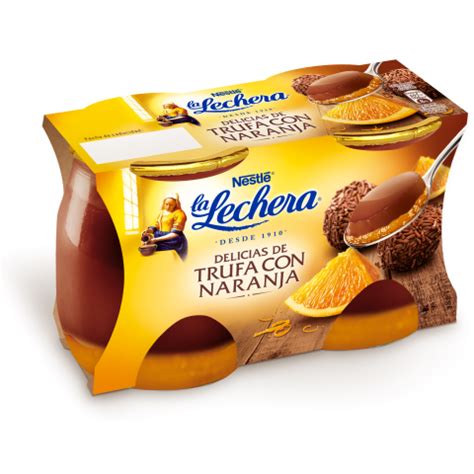 Delicias de Trufa con Naranja La Lechera 2x125g | Nestlé Family Club