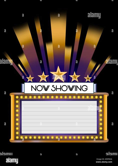 Blank Theater Marquee Night Hi Res Stock Photography And Images Alamy