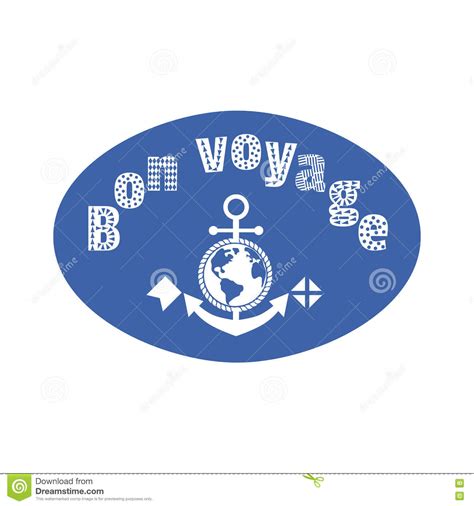 Bon voyage fancy letters stock vector. Illustration of journey - 82630054