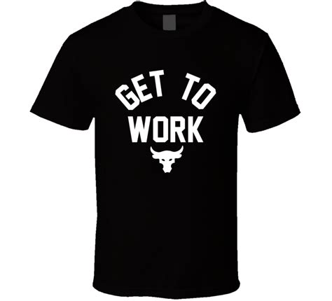 Get To Work The Rock Under Armor Project T Shirt Mens Athletic