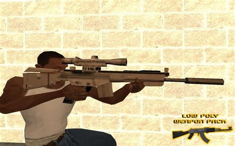 Gta San Andreas Low Poly Weapons Pack Volume I Mod