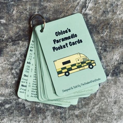 Paramedic Pocket Cards Ideal For Student Paramedics Etsy Uk