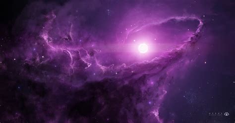 Download Purple Space Sci Fi Nebula Hd Wallpaper By Gabriel Gajdos