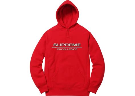 Supreme Hoodie Reflective Excellence Red Fallwinter 2017