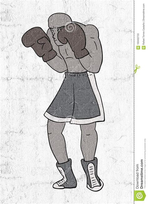 Boxing Draw Stock Illustration Illustration Of Fitness 100402733