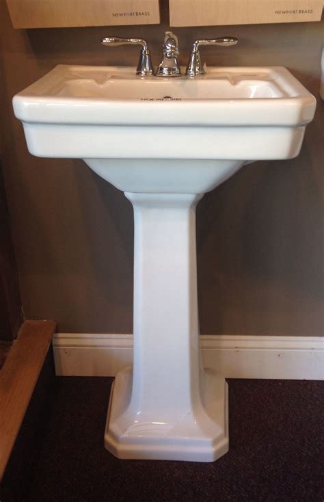 Ideal for both home & commercial use. Small pedestal sink at bath connections | Sink design ...