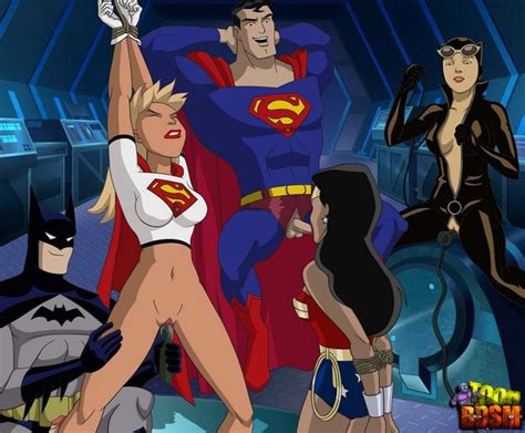 1800851 batman catwoman dc dcau supergirl superman superman series toon bdsm wonder woman