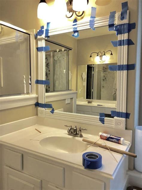 Diy Bathroom Mirror Frames
