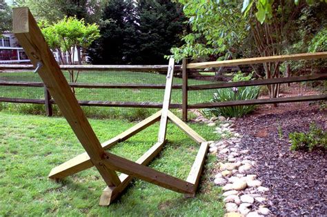 Made entirely from imported russian pine wood layered with varnish, it stands out for superior durability, ease of cleaning, and beauty. How to Make a Free-Standing Hammock Stand | Diy hammock ...