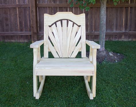 Check spelling or type a new query. Treated Pine Fanback Rocking Chair