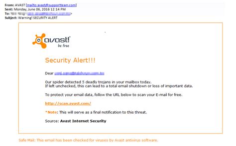 The Newest Phishing Spam “security Alert”