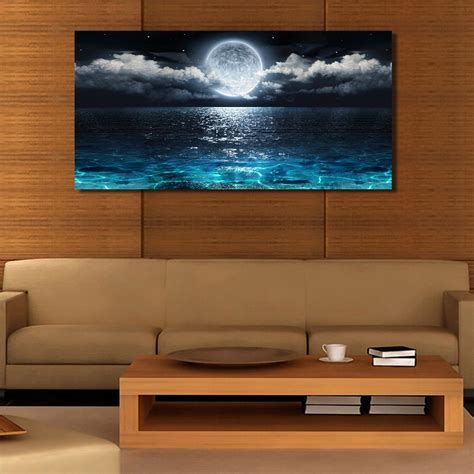 Handpicked local products · shop 1,000+ new arrivals Wall Art Moon Sea Ocean Landscape Paintings Canvas Art ...
