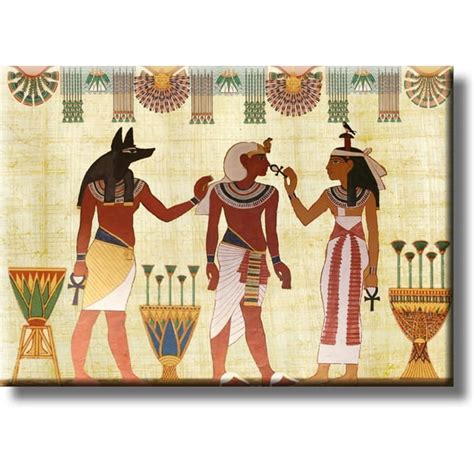 Ancient Egyptian Scripture Art Picture On Stretched Canvas Wall Art Décor Ready To Hang