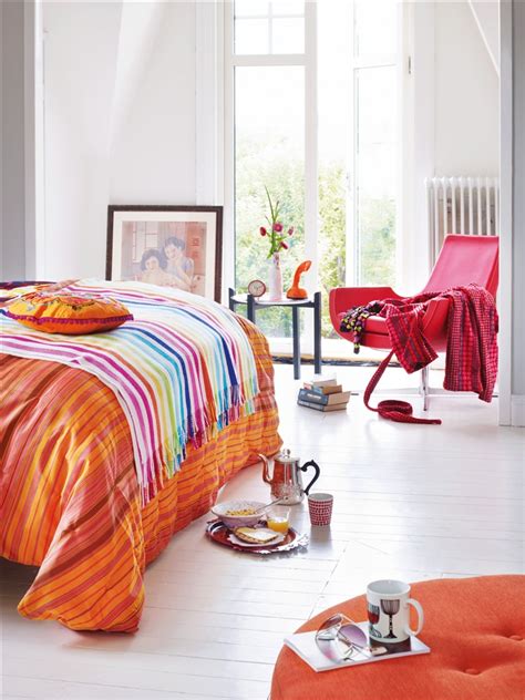 ideas  bedrooms orange pink  white