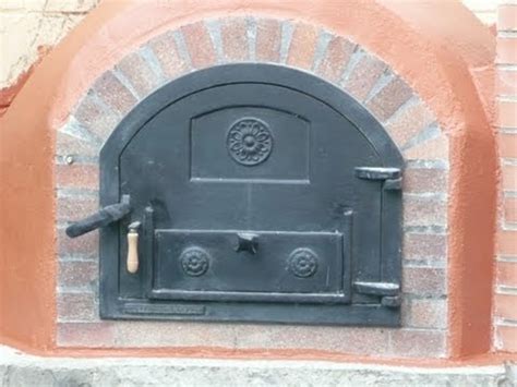 Puerta de horno con marco a atornillar de hierro. KIT PARA HORNO DE LEÑA, CONSTRUCCIÓN HORNO - YouTube