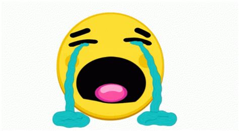 Crying Emoji Skype Emoticon GIF GIFDB Com