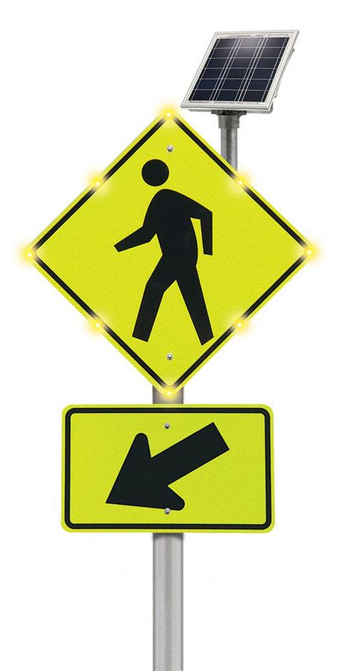 Tapco Led Traffic Sign 36 In X 36 In Nominal Sign Size Aluminum W11