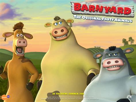 When the people aren't watching, what do farm animals really do? La Ferme en folie (Barnyard)