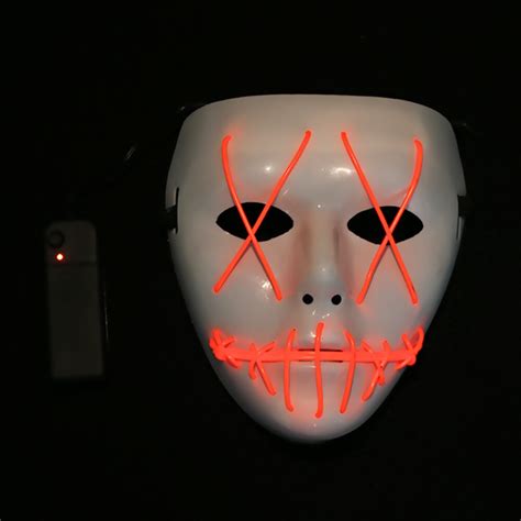 Halloween Mask Led Light Up Funny Mask From The Purge Election Year