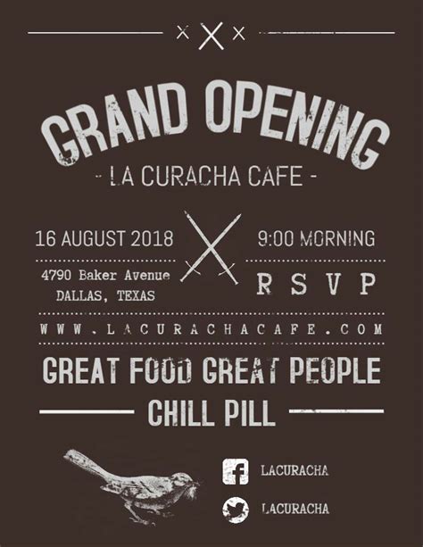 Contoh Brosur Grand Opening Cafe Design Poster Imagesee