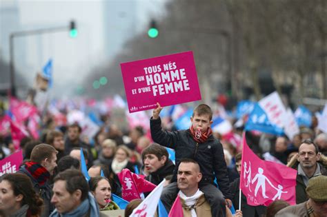 Thousands March In Paris Against Same Sex Marriage And