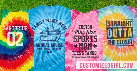 Stand out · personalized apparel · bulk orders · create your own Custom Tie-Dye Shirts To Die For - CustomizedGirl Blog
