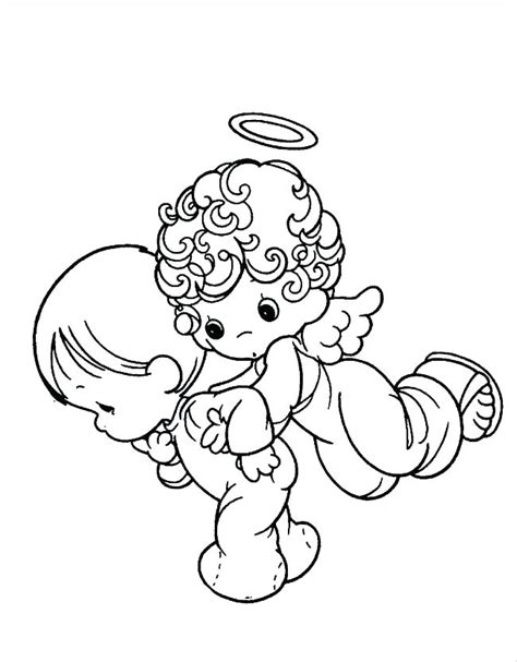 Girl Angel Coloring Pages At Free Printable