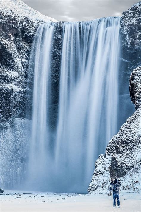 Frozen Waterfall Wallpaper Iceland Travel Tips Iceland Road Trip