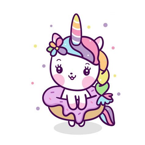 Unicorn Cartoon Cute Kawaii Drawings Series Illustration Of Very Cute