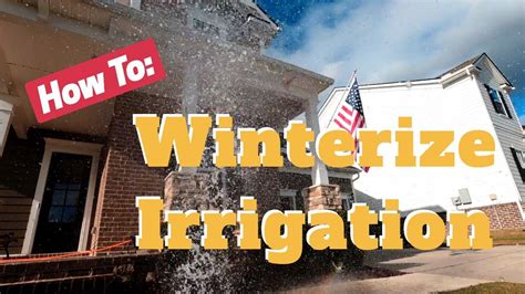 How To Winterize Irrigation Blow Out Your Sprinkler System Youtube