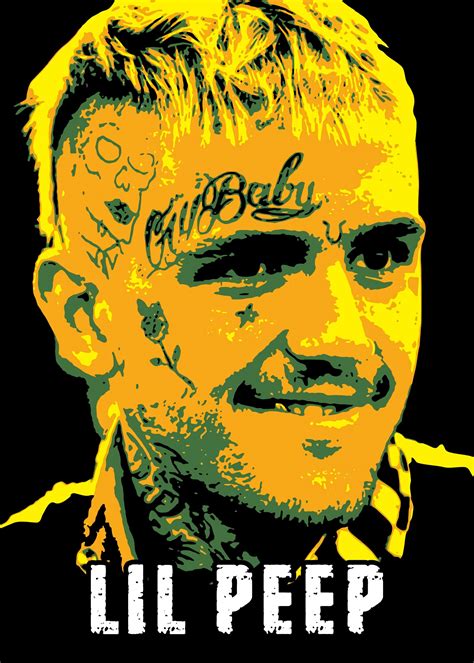 Lil Peep Poster Home Decor Print Art Poster Styles Etsy