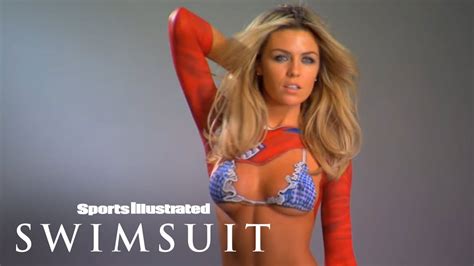 Soccer Wags Abigail Clancy Bodypainting Sports Illustrated Swimsuit