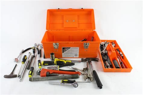 Contico Tool Box With Tools 10 Pieces Property Room