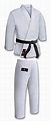 Adult Karate Suit White Uniform Poly/Cotton Gi inc free belt M/W ...