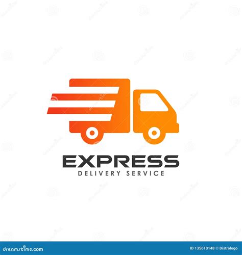 Delivery Services Logo Design Courier Logo Design Template Stock